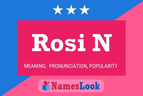 Rosi N 名字海报