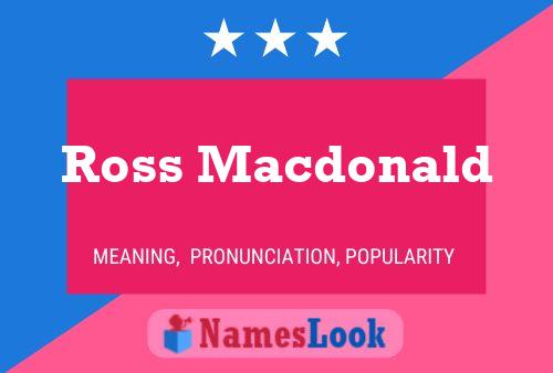 Ross Macdonald 名字海报