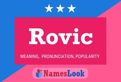 Rovic 名字海报