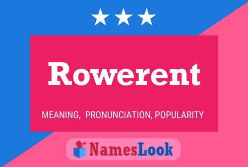 Rowerent 名字海报