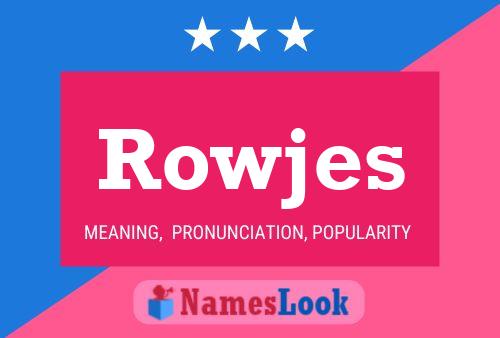 Rowjes 名字海报