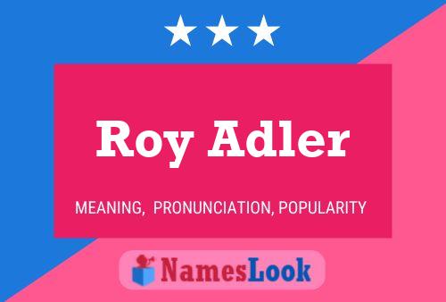 Roy Adler 名字海报