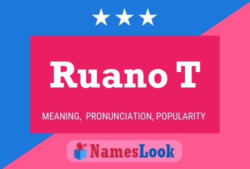 Ruano T 名字海报