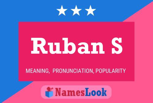 Ruban S 名字海报