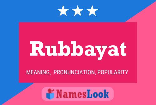 Rubbayat 名字海报