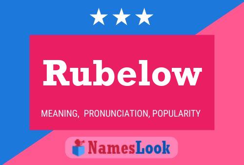 Rubelow 名字海报