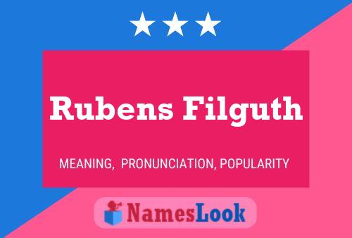 Rubens Filguth 名字海报