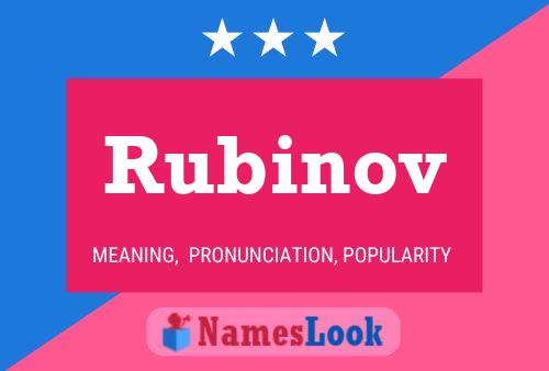 Rubinov 名字海报