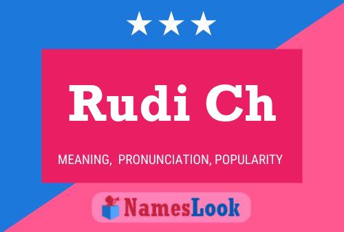 Rudi Ch 名字海报