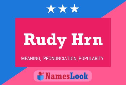 Rudy Hrn 名字海报