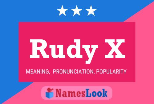 Rudy X 名字海报