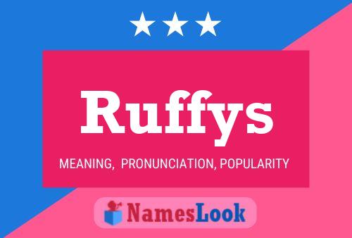 Ruffys 名字海报