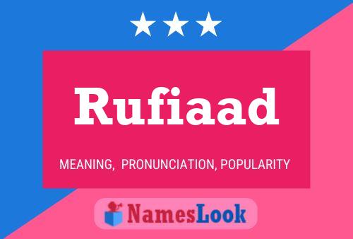 Rufiaad 名字海报