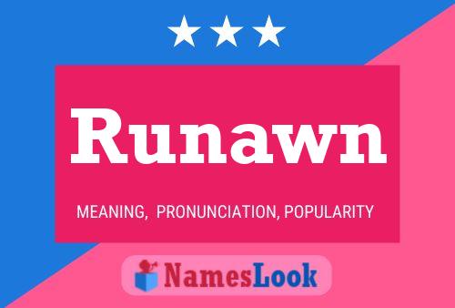 Runawn 名字海报