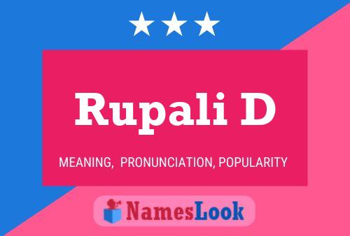 Rupali D 名字海报