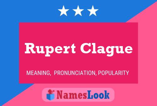 Rupert Clague 名字海报