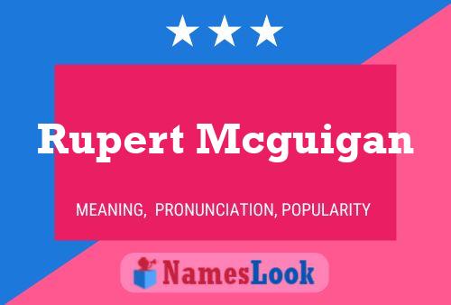 Rupert Mcguigan 名字海报