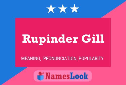 Rupinder Gill 名字海报