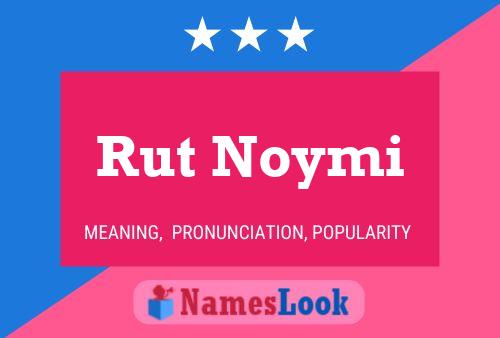 Rut Noymi 名字海报