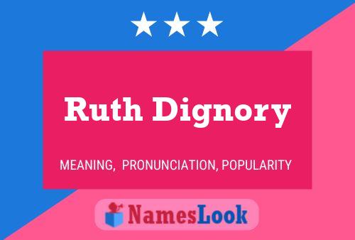 Ruth Dignory 名字海报