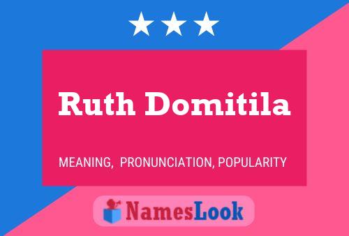 Ruth Domitila 名字海报