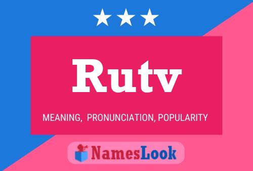 Rutv 名字海报