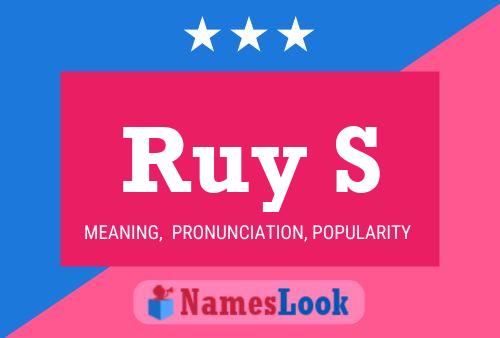 Ruy S 名字海报