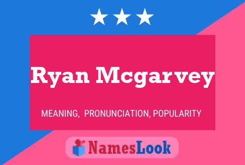 Ryan Mcgarvey 名字海报