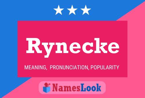 Rynecke 名字海报