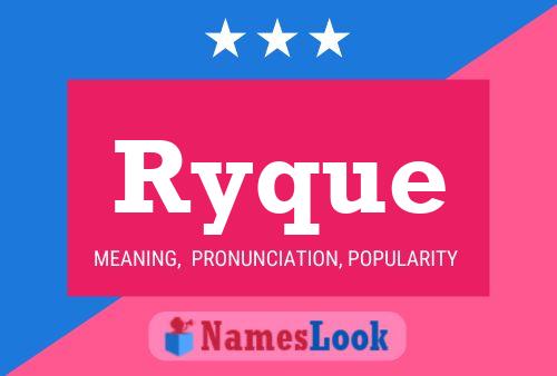 Ryque 名字海报