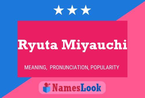 Ryuta Miyauchi 名字海报