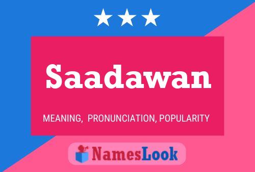 Saadawan 名字海报