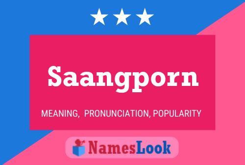 Saangporn 名字海报