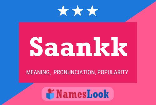 Saankk 名字海报