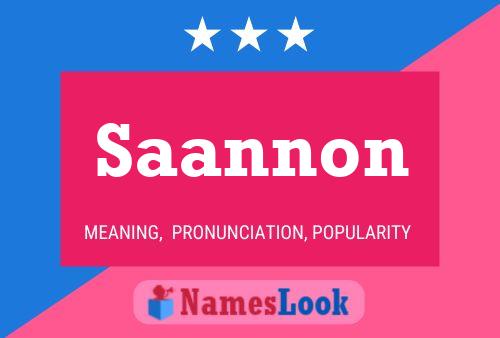 Saannon 名字海报