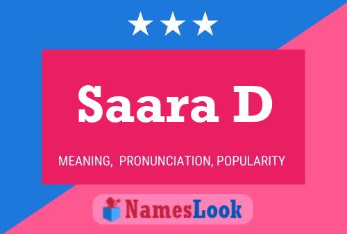 Saara D 名字海报