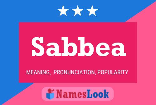 Sabbea 名字海报