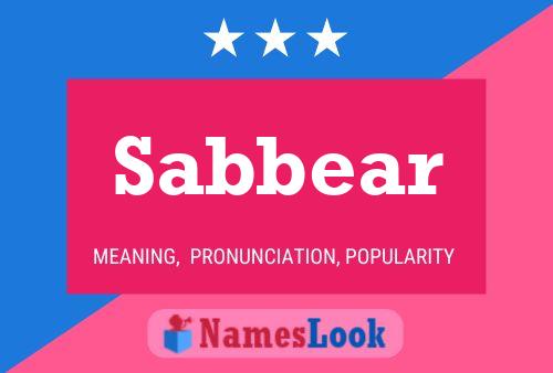 Sabbear 名字海报