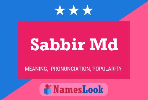 Sabbir Md 名字海报