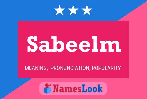 Sabeelm 名字海报