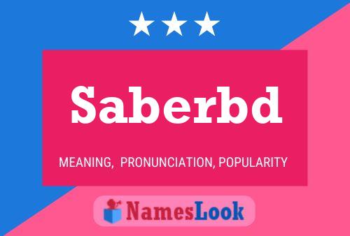 Saberbd 名字海报