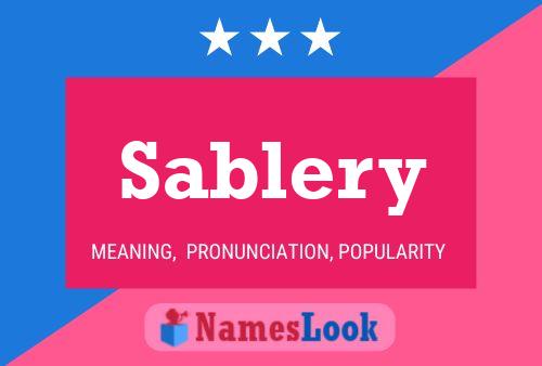 Sablery 名字海报