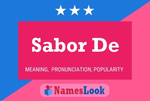 Sabor De 名字海报