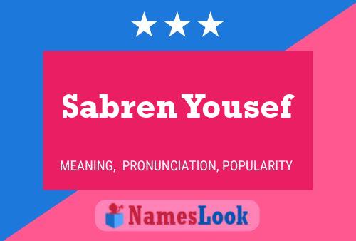 Sabren Yousef 名字海报