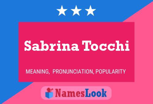 Sabrina Tocchi 名字海报