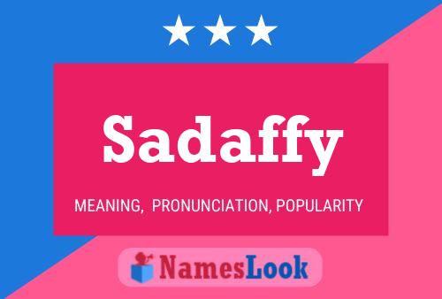 Sadaffy 名字海报