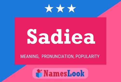 Sadiea 名字海报