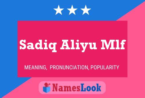 Sadiq Aliyu Mlf 名字海报