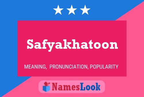 Safyakhatoon 名字海报