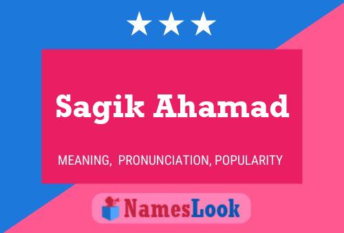 Sagik Ahamad 名字海报